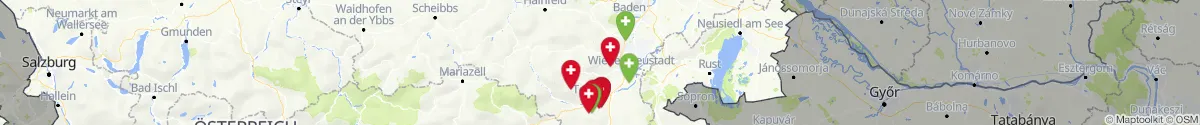Map view for Pharmacies emergency services nearby Willendorf (Neunkirchen, Niederösterreich)